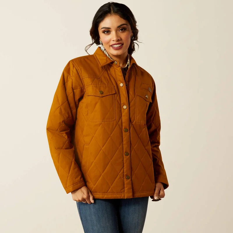 Women's Grizzly Quilted Barn Jacket - Chestnut Horse