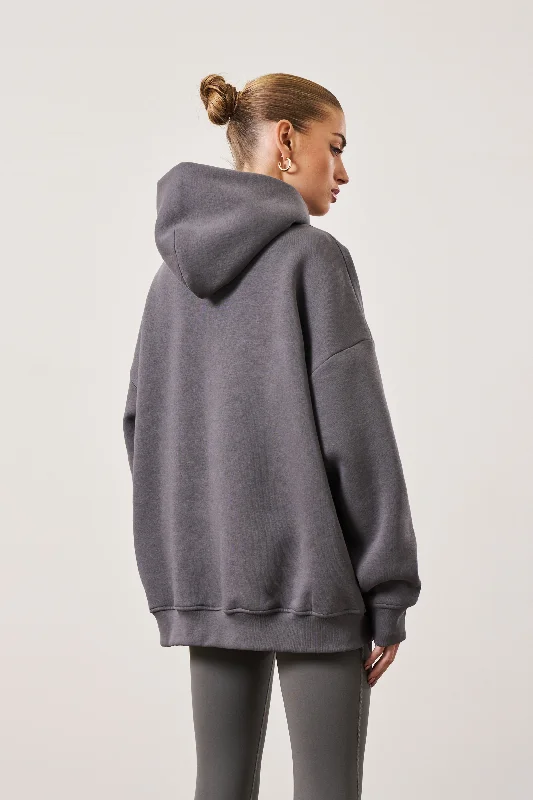 CTRE OVERSIZED HOODIE - CHARCOAL