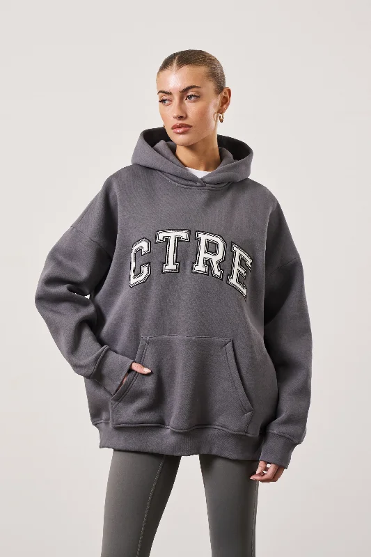 CTRE OVERSIZED HOODIE - CHARCOAL