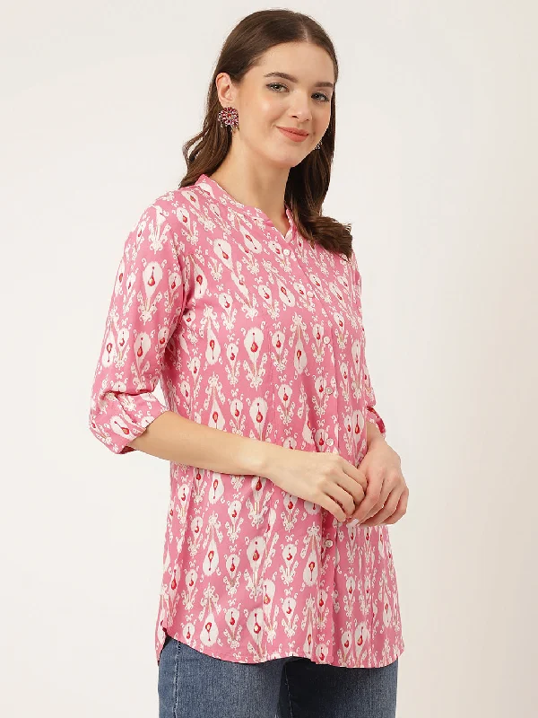 L / Pink / Viscose Rayon