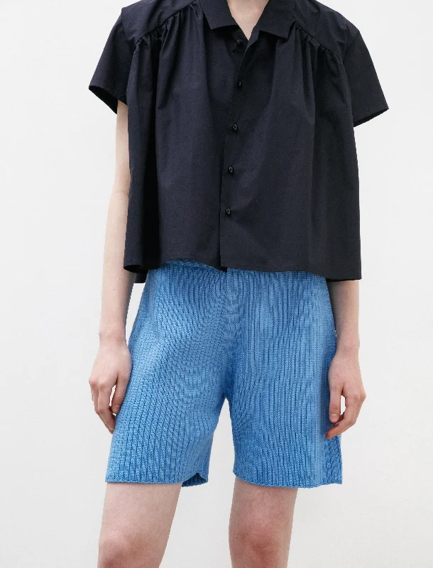 Rib Shorts Blue