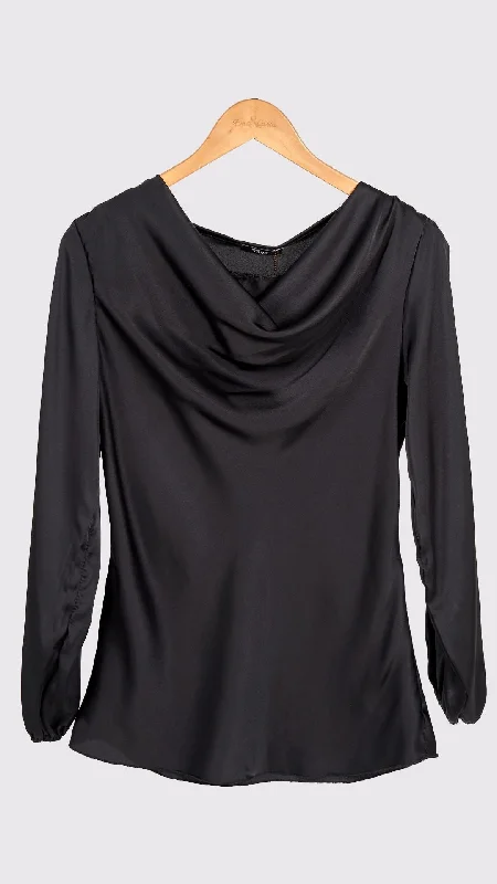 Ema&Carla - Cowl-Neck Long-Sleeve Top