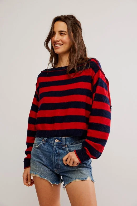 Into The Blue Stripe Pullover