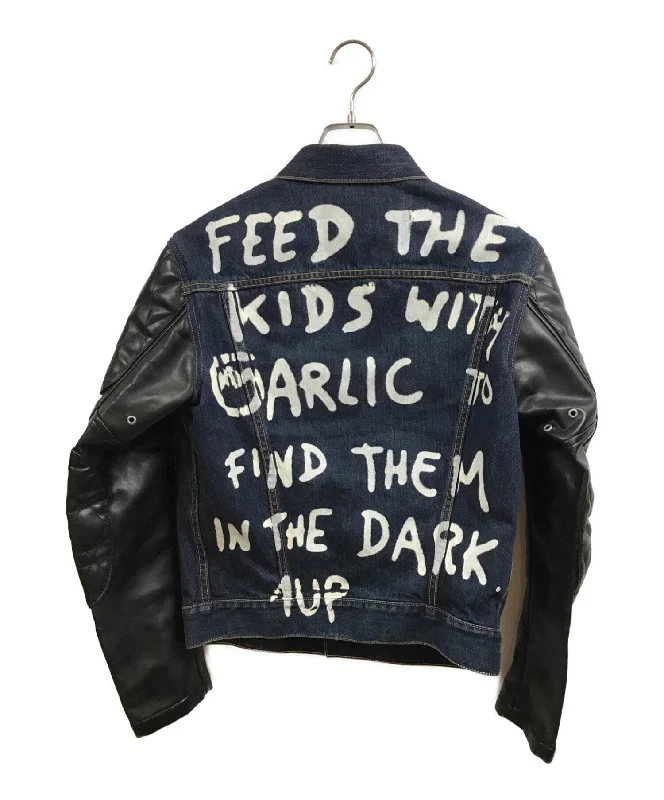 [Pre-owned] JUNYA WATANABE COMME des GARCONS 17SS Leather Switching Denim Jacket JS-J016 AD2016