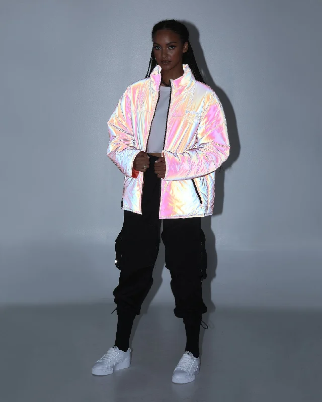 Loiter Reflective Spectrum Puffer Jacket V2 Neon Orange