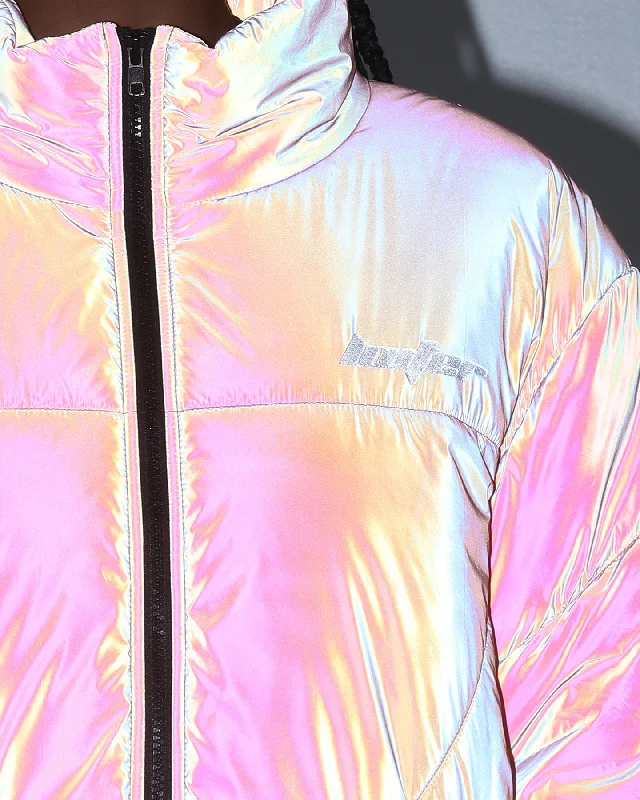 Loiter Reflective Spectrum Puffer Jacket V2 Neon Orange