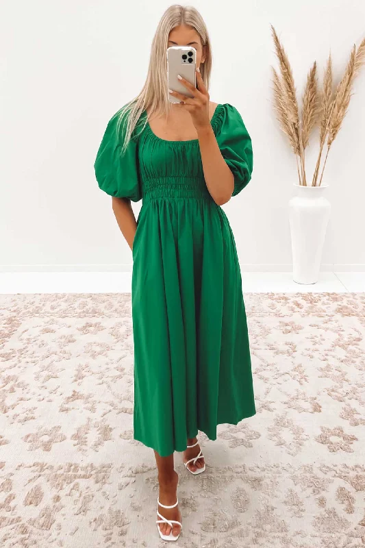 Mael Midi Dress Green