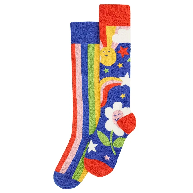 Retro Happy Brilliant Boot Socks -2 Pack