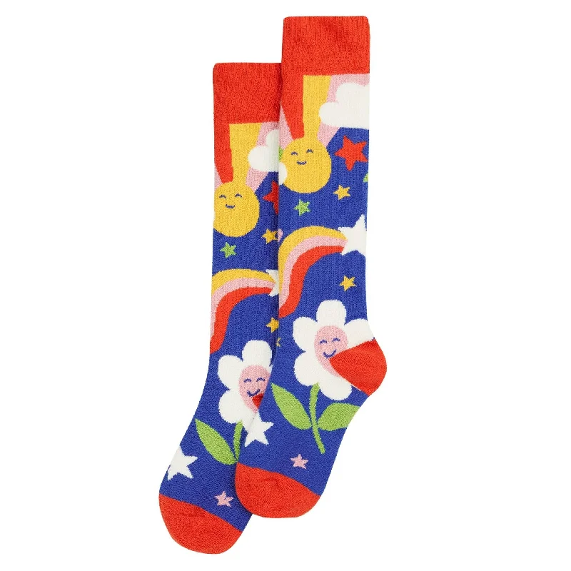 Retro Happy Brilliant Boot Socks -2 Pack