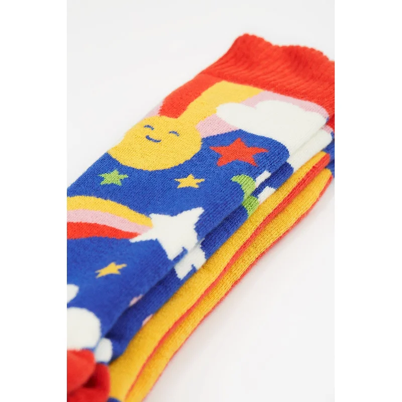 Retro Happy Brilliant Boot Socks -2 Pack