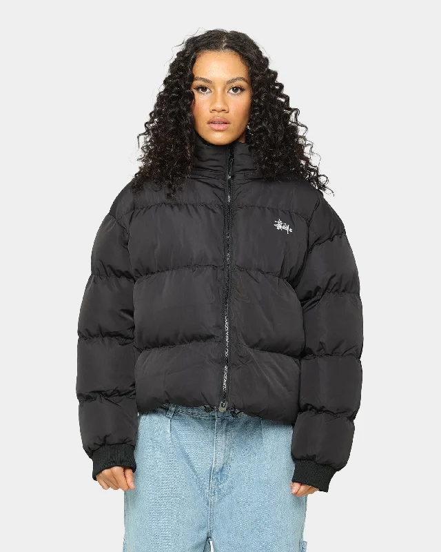 Stussy Women's Graffiti Puffa Jacket Black