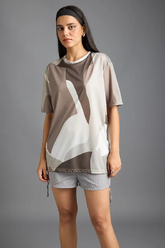 Printed Women's T-Shirt- Abstract