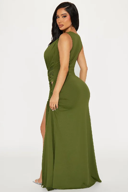 Bahama Beach Maxi Dress - Olive