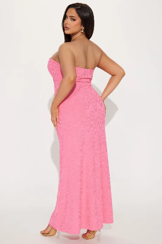 Beach Front Terry Maxi Dress - Pink