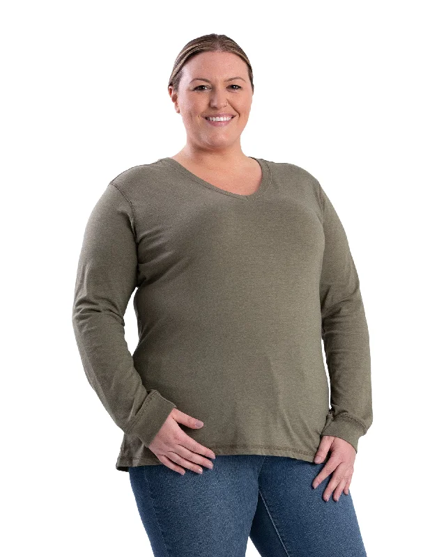 Women's Performance V-Neck Long Sleeve T-Shirt