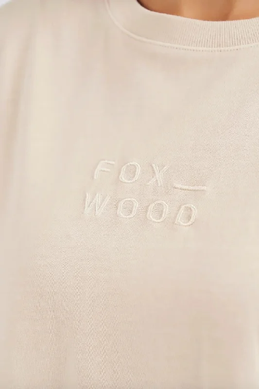 FOXWOOD HUNTLEIGH OVERSIZED TEE OAT