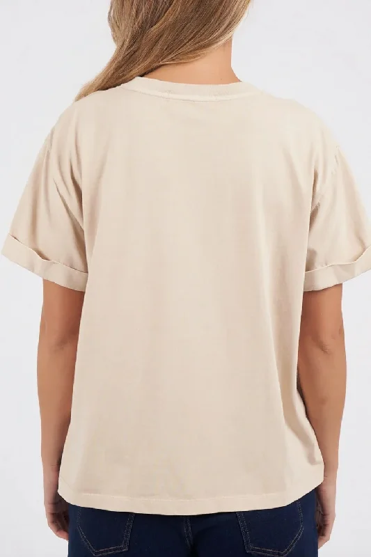 FOXWOOD HUNTLEIGH OVERSIZED TEE OAT