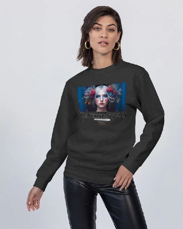 I am Still Grey Still Gorgeous Unisex Premium Crewneck Sweatshirt | Lane Seven