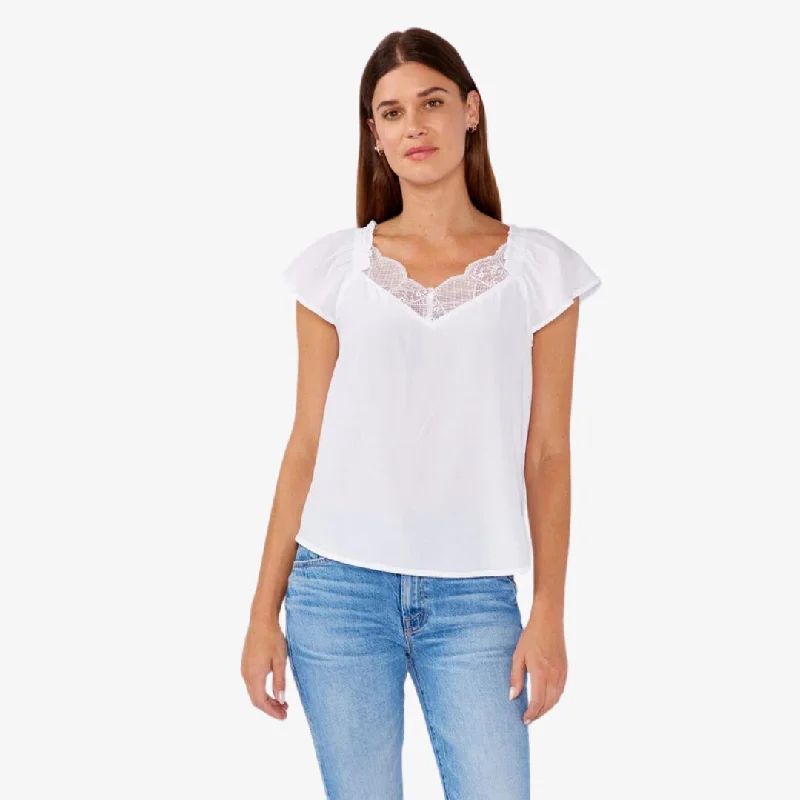 Marcia Lace Top (Chalk)