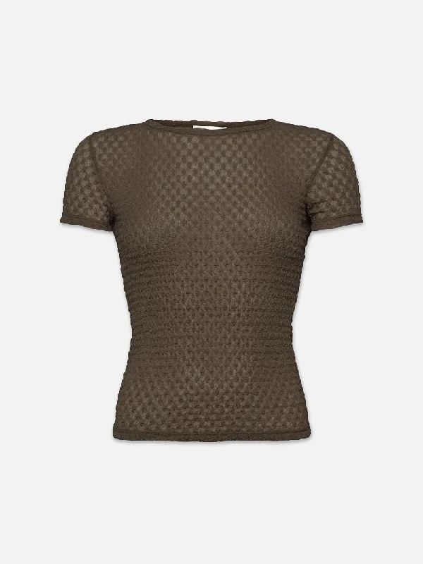 Mesh Lace Baby Tee -- Cypress