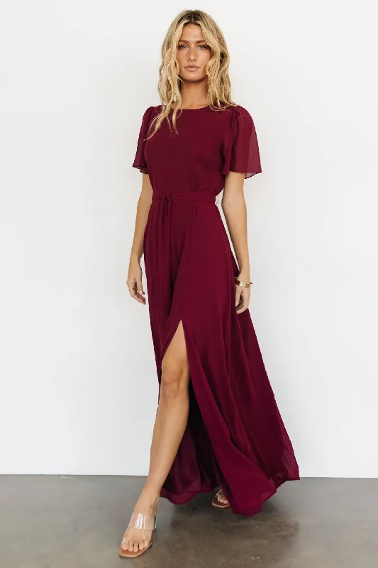 Naomi Short Sleeve Maxi Dress | Mulberry