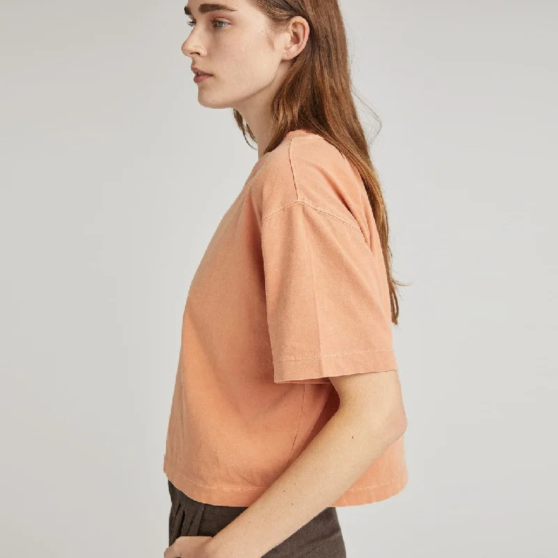 Relaxed Crop Tee (Clay)