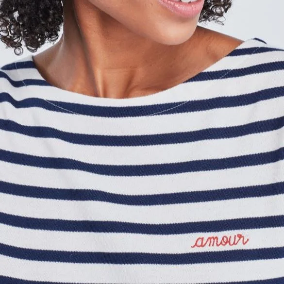 Sailor Long Sleeve Amour Top (Navy)