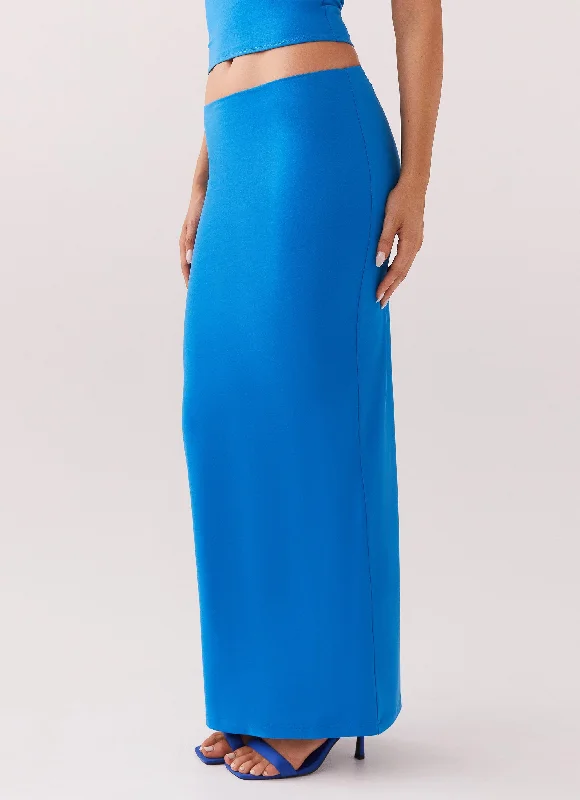 Solace Soul Maxi Skirt - Cobalt