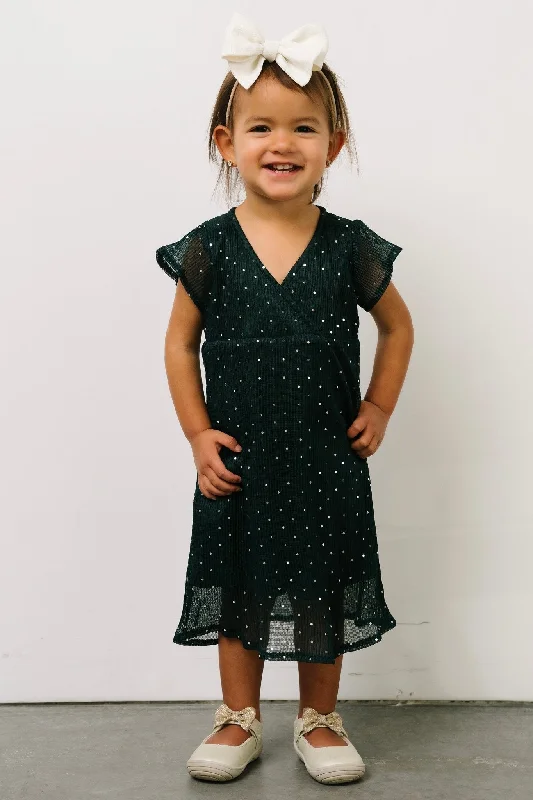 Toddler Grace Sparkle Gown | Emerald